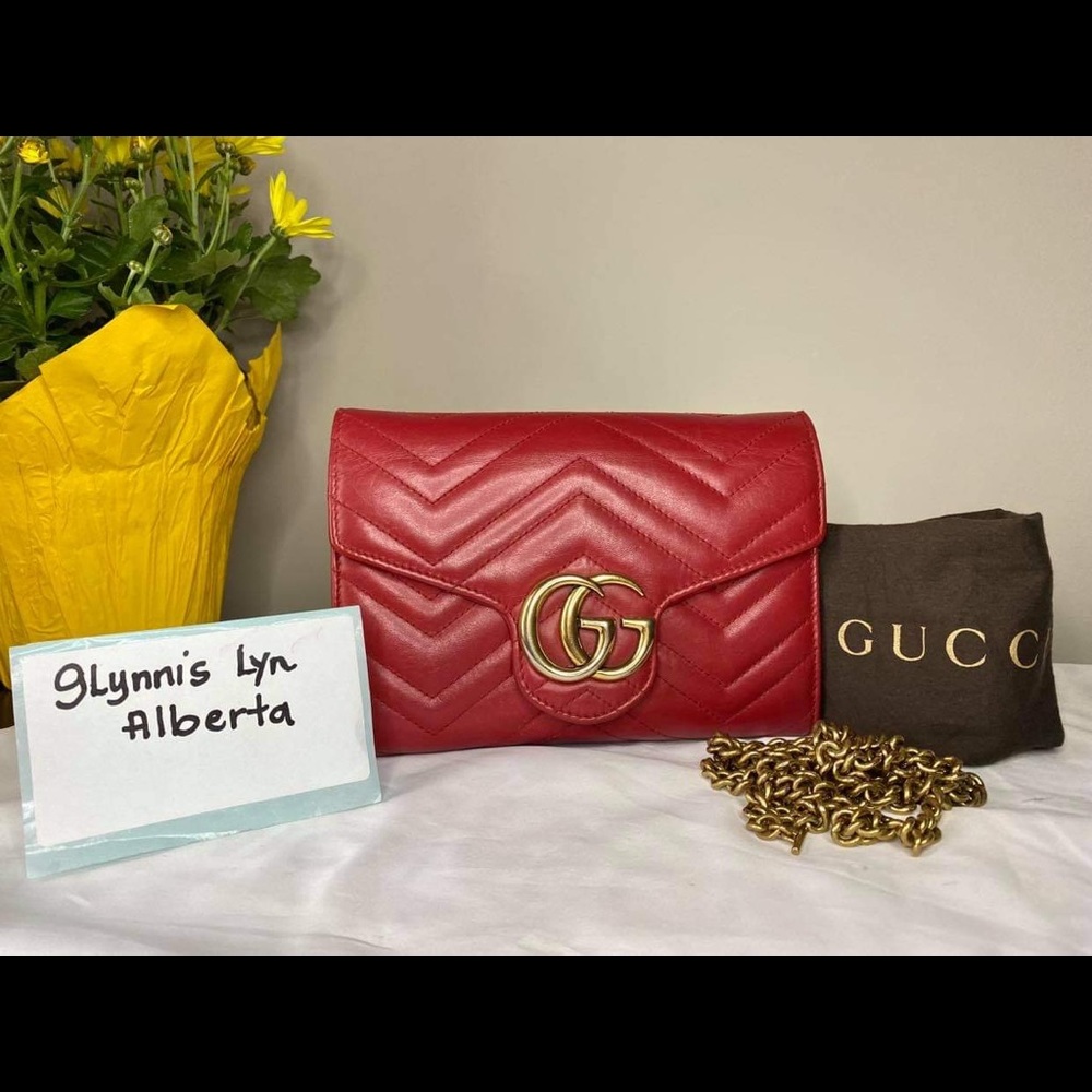 ❌SOLD❌Gucci Marmont matelassé mini